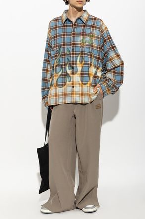 Amiri Wide-leg Trousers, Mens, Beige