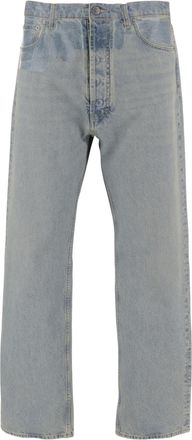 Maison Margiela Straight-Leg Denim Jeans with Paint-Splatter Detail