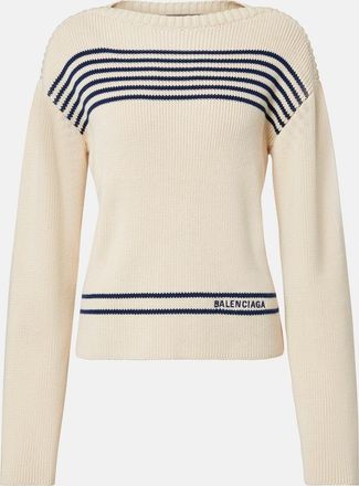 Balenciaga Striped cotton sweater