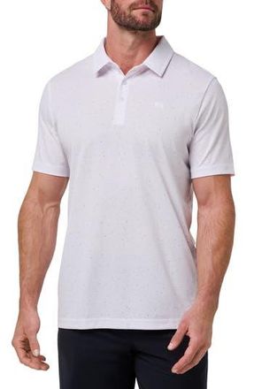 Travis Mathew Special Trip Ditsy Cotton Blend Polo in White at Nordstrom Rack, Size Xxx-Large