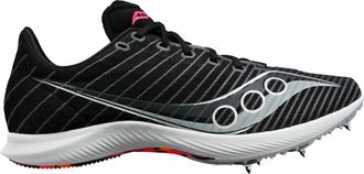 Saucony Womens Velocity Mp Track Spike Shoes In Black Vizi