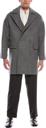 Officine Générale Malone Houndstooth Wool Coat