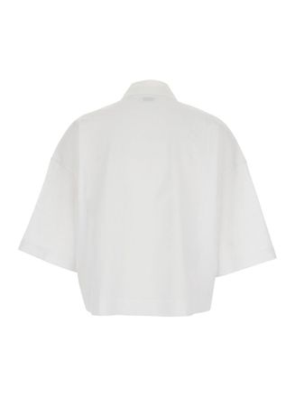 Brunello Cucinelli Womens Polo Shirt White Cotton T-Shirts & Jerseys