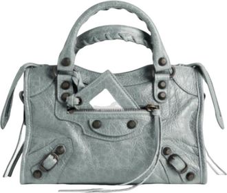 Balenciaga (WMNS) Balenciaga Le City Bag Mini Blue Grey 8657632ACFH4751