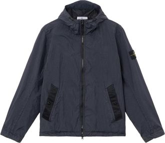 Stone Island Hooded Front Zipper Multi Pockets Jacket