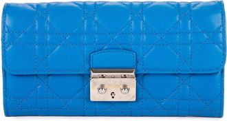 Dior Pre-owned Womens Miss Wallet - Blue - One Size