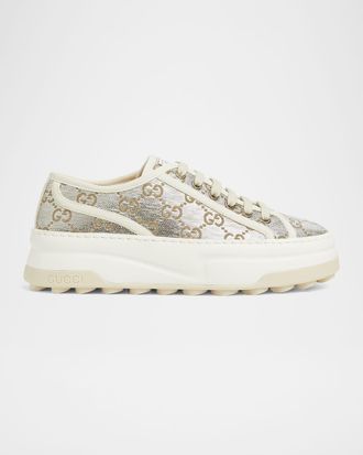 スニーカー GUCCI  Sneakers Women Fabric Beige/White Gucci Sneakers Women Fabric Beige/White | B-Exit – B-Exit