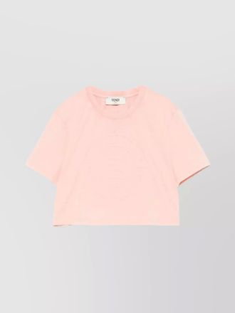 Fendi 3d roma cropped t-shirt