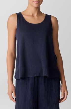 Eileen Fisher Organic Linen Tank in Ink at Nordstrom Rack, Size Xx-Small