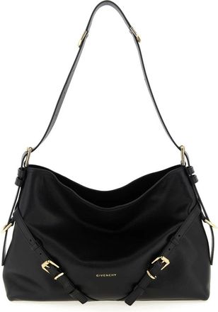 Givenchy Voyou Medium Schoudertas - Dames - Schoudertassen - Zwart - ONE Size - Leer - Tassen