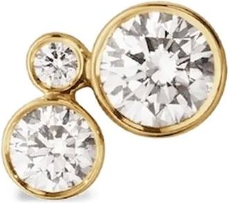 Sophie Bille Brahe Orecchino Petite Stella in oro giallo riciclato 18kt con diamanti