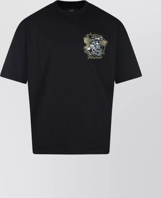 Amiri graphic print crew neck short sleeve top