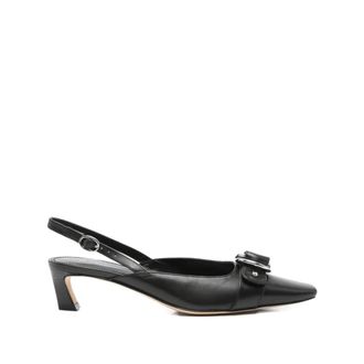 Michael Kors Pumps, female, Black, 5 UK, Jaden Leather Slingback Pump