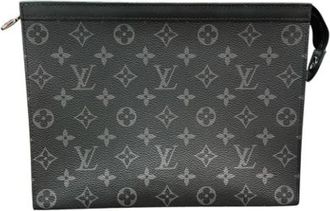 Louis Vuitton Pre-owned Monogram Eclipse Clutch - Dames - Vintage Clutch - Zwart - ONE Size - Vintage