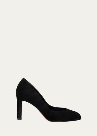 Christian Louboutin 85mm Fannylove Suede Pumps