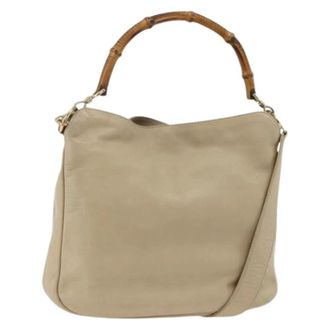 Gucci Pre-owned Handbags, female, Beige, Size: ONE SIZE Pre-owned Vintage Hand Bag