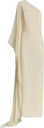 Taller Marmo Jasmine draped maxi dress - women - Silk/Acetate/Acetate/Viscose - 46 - Neutrals