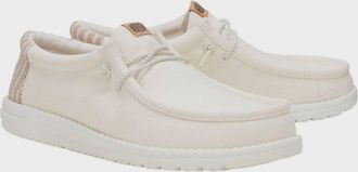 Hey Dude Mens Wally Resort Slip-On Shoes In White/multi