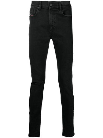 Diesel D-Amny 084ZN skinny jeans - men - Cotton/Polyester/Spandex/Elastane - 30/32 - Black