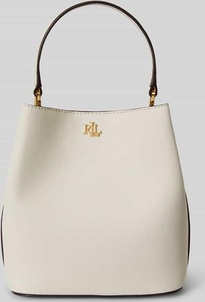 Lauren Ralph Lauren Henkeltasche aus reinem Leder in Weiss, Gr&ouml;&szlig;e 1