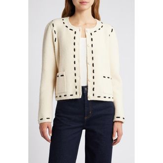 Rails Juliette Wool Blend Cardigan in Ivory at Nordstrom Rack, Size X-Large