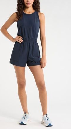Zella Atlas Short Romper in Navy Sapphire at Nordstrom, Size X-Large