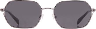 Michael Kors Saint Martin Dark Grey Solid Geometric Unisex Sunglasses MK1165 100287 57