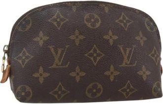 Louis Vuitton Pre-owned Clutches, female, Brown, Size: ONE SIZE Pre-owned Canvas Clutch