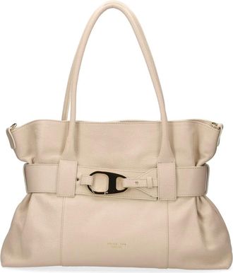 My Best Bags Firenze Tassen, Dames, Wit, ONE Size, Leer, Lion Tote Bag