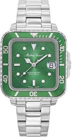 Mathey-Tissot Mens Vintage Green Dial Watch