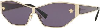 Versace Pale Gold Violet Butterfly Ladies Sunglasses 0VE2205 12521A 67