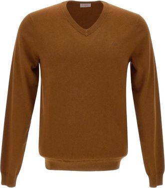 Sun 68 Maglione con scollo a V - Marrone