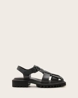 AllSaints Tess Chunky Leather Sandals