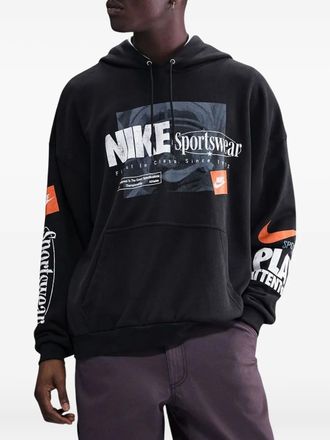 Nike french-terry hoodie - Black