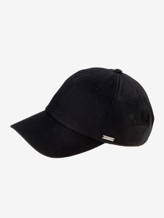 Tom Tailor Baseball Cap TOM TAILOR, Damen, schwarz, Canvas, Baumwolle, unifarben, Caps Baseball Cap, mit dezenter Fischgr&auml;tenstruktur