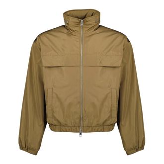 Ami Light Jackets, male, Brown, Size: S Ami de Coeur Windbreaker