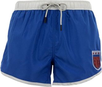 Dirk Bikkembergs Mens Men Shorts Patch Blue - Size X-Large