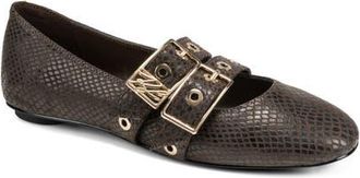 Karl Lagerfeld Ashlyn Double Band Flat in Canyon Brown at Nordstrom, Size 7.5