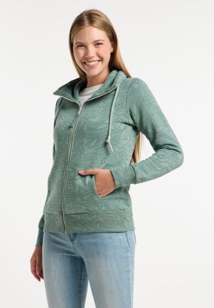 Ragwear Sweatshirt RAGWEAR RONETTE PRINT, Damen, Gr. XXL, gr&uuml;n (dusty gr&uuml;n), Sweatware, Obermaterial: 70% Baumwolle, 30% Polyester, bedruckt, gemustert, figur