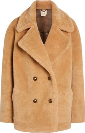 Free People Mari Reversible Faux fur Coat - Tan - XL (UK 20-22 / XL)