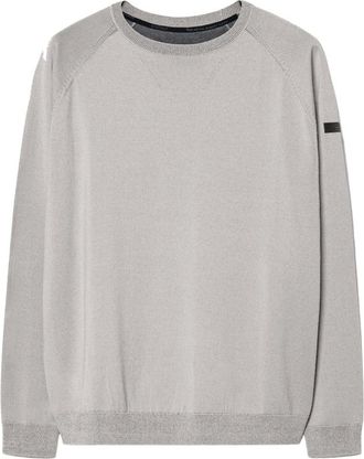 Roberto Ricci Design Rrd, Truien & Vesten, Heren, Grijs, 2Xl, Katoen, New Amos Katoenen Ronde Gebreide Trui