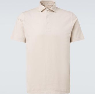 Fedeli Cotton jersey polo shirt