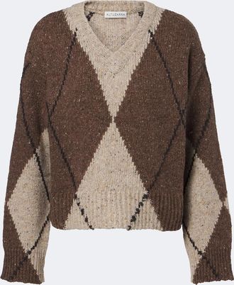 Altuzarra Parish argyle wool and alpaca blend sweater