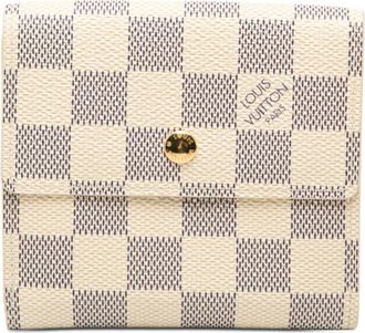 Louis Vuitton White Pvc Leather Wallet (Bi-Fold) (Pre-Owned)