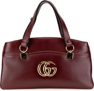 Gucci Pre-owned Womens Leather Top Handle Bag - Dark Red - One Size