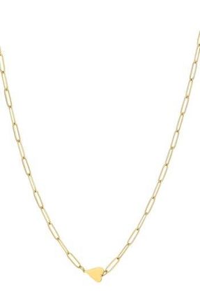 Adornia Tarnish Resistant 18K Gold Plated Heart Pendant Necklace at Nordstrom Rack