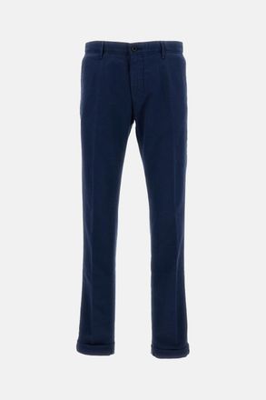 Incotex Cuffed Straight-Leg Cotton Trousers With Tailored Finish