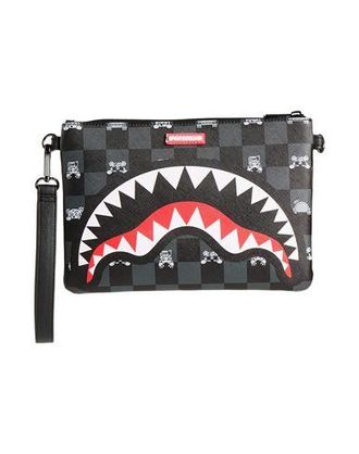 Sprayground GRAY PEEKING CHARACTER CHECK CROSSBODY POUCHETTE