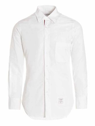 Thom Browne Mens Solid Poplin Shirt
