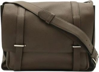 Herm&egrave;s Pre-owned Vintage Shoulder Bag - Dames - Vintage Schoudertas - Bruin - ONE Size - Leer - Vintage